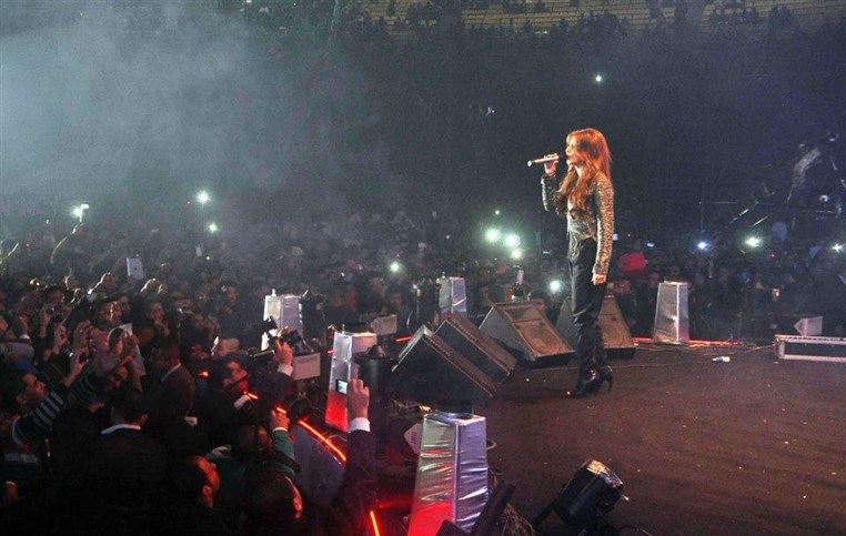 Nancy Ajram at Cairo International Festival